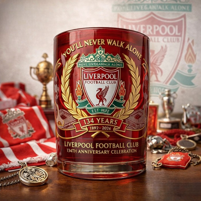 LFC Legacy Edition Pint Glass – 1892–2026 Crest & Liver Bird ⚽🔴