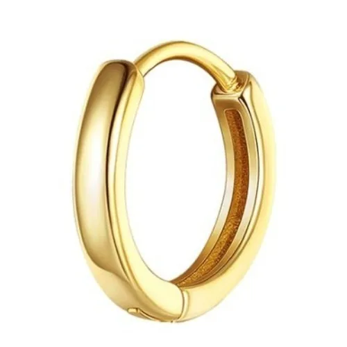 Drperfect 1pc Earrings for Sensitive Ears Surgical Steel Earrings for Women Dainty Flat Back Earring Stud Hoop Cartilage Earring