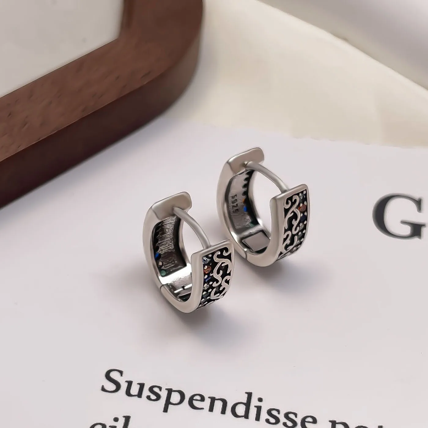 New 925 Sterling Silver Drop Earrings Golden Flower Petal Pearl Elegant For Women Girl Gift Jewelry Dropshipping Wholesale