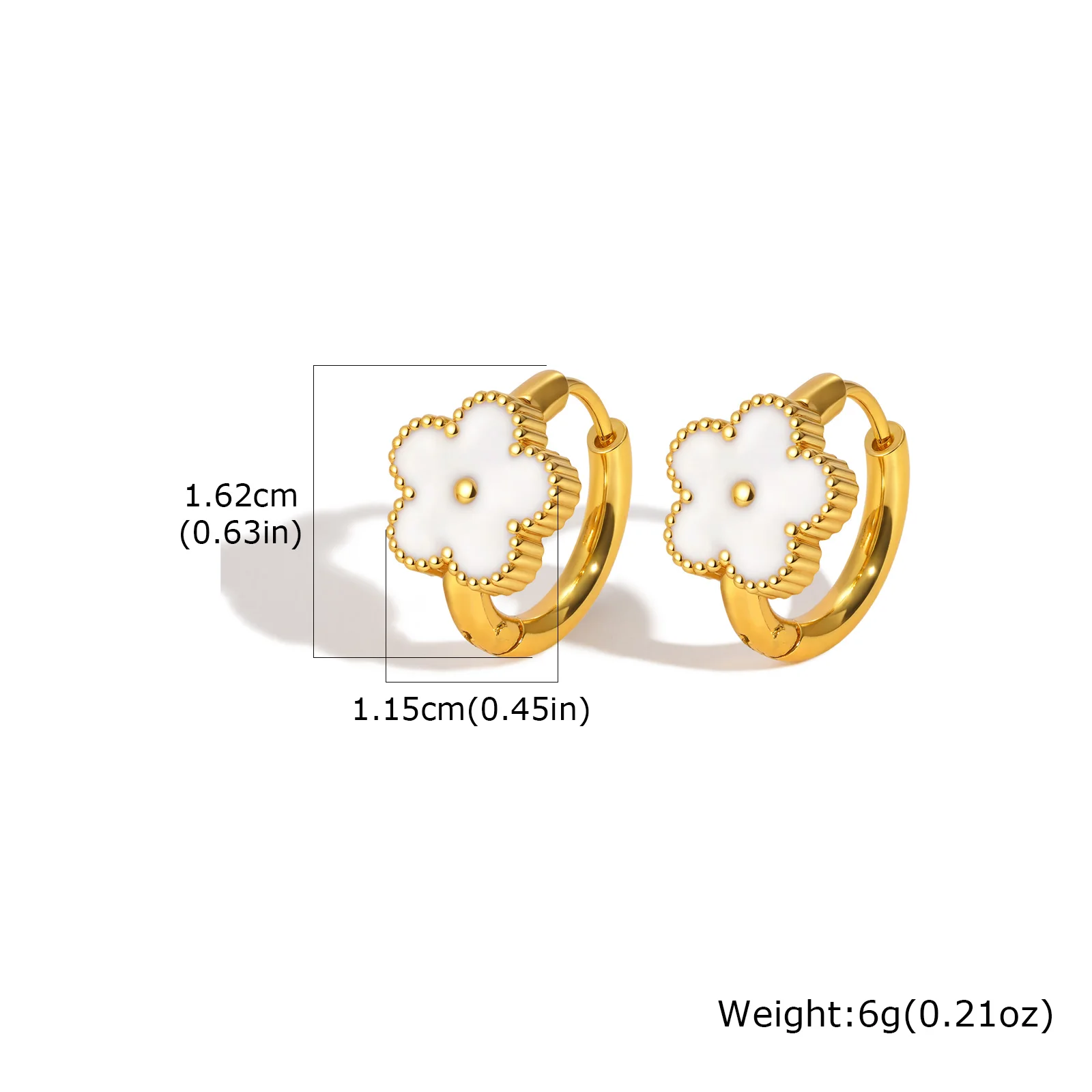 Prjewel Stainless Steel Twist Circle Women Earrings Click-Top Mobius Hoop Hies Earring Tarnish And Nickel Free Mother's Day Gift