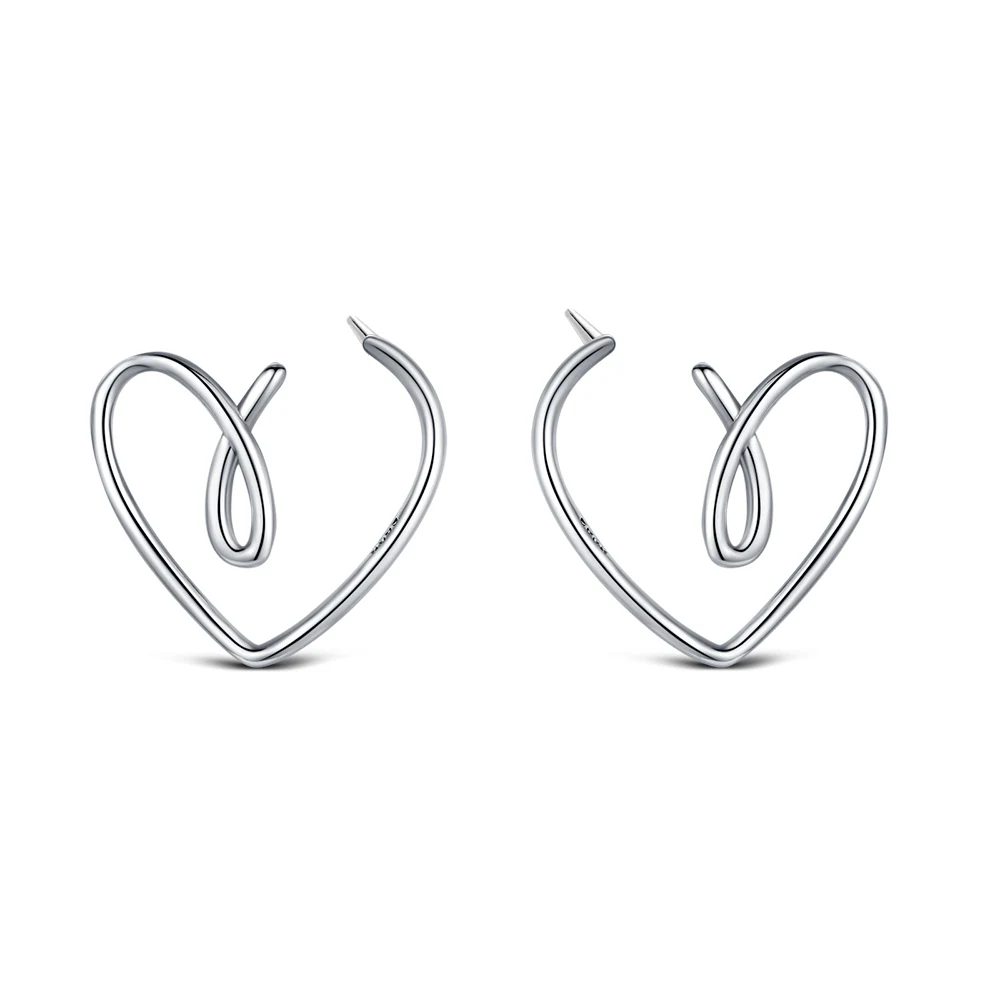 2026 Fashion Simple Hollow Cute Cat Stud Earrings Women's 925 Sterling Silver Hypoallergenic Earrings Teen Girls Jewelry Gifts