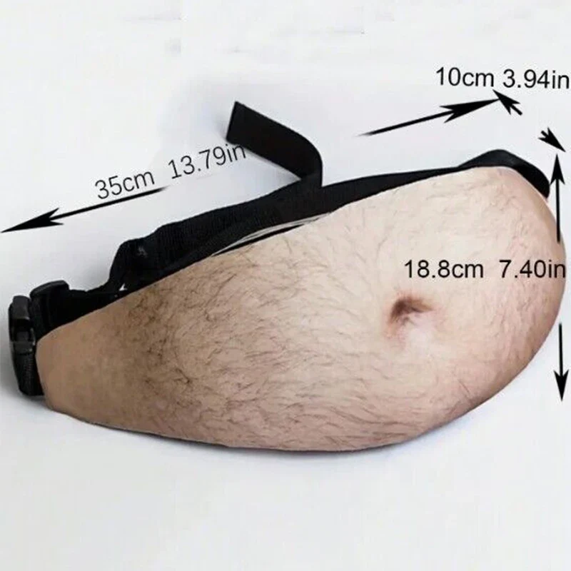 DadPack – Funny Belly-Print Fanny Pack with Hidden Pocket