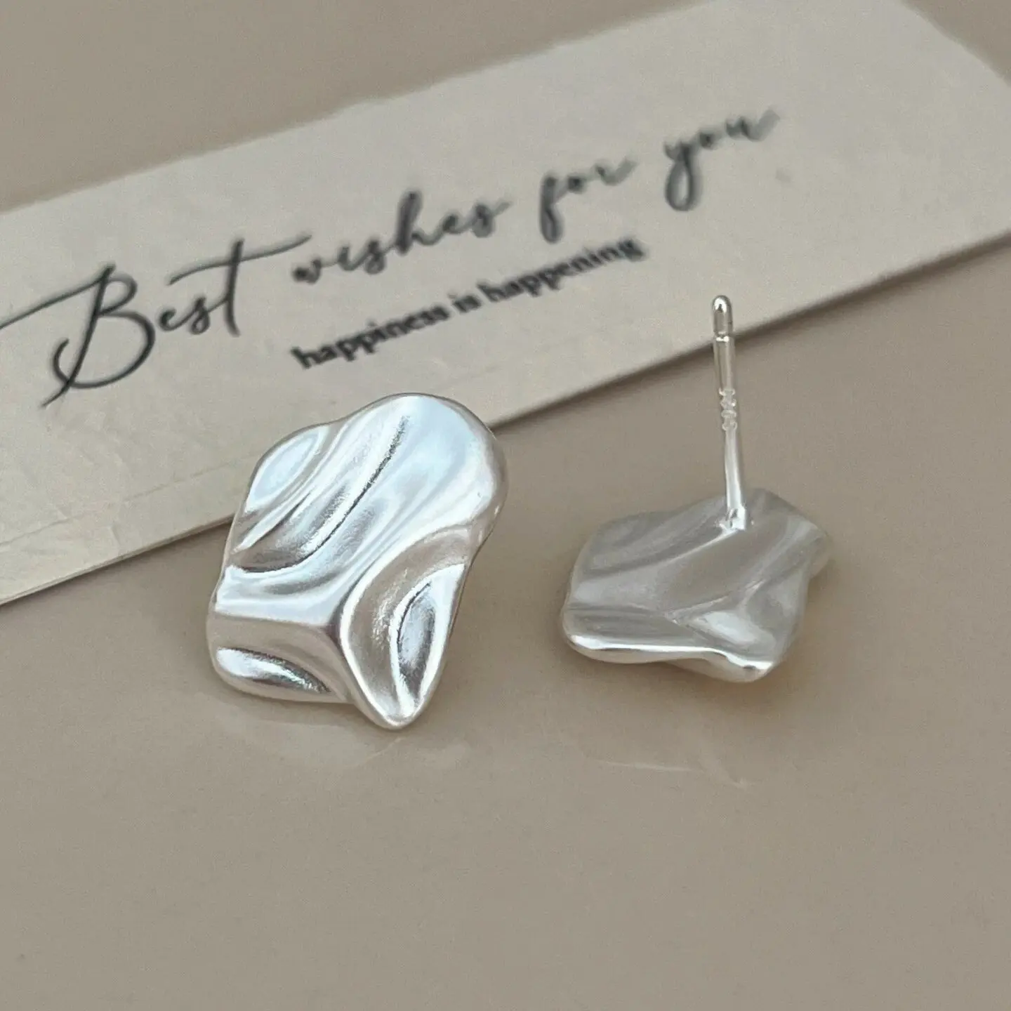 New 925 Sterling Silver Drop Earrings Golden Flower Petal Pearl Elegant For Women Girl Gift Jewelry Dropshipping Wholesale