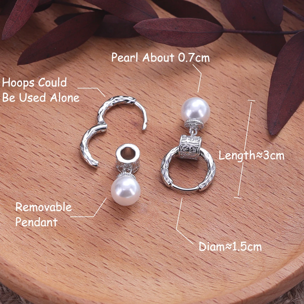 New 925 Sterling Silver Drop Earrings Golden Flower Petal Pearl Elegant For Women Girl Gift Jewelry Dropshipping Wholesale