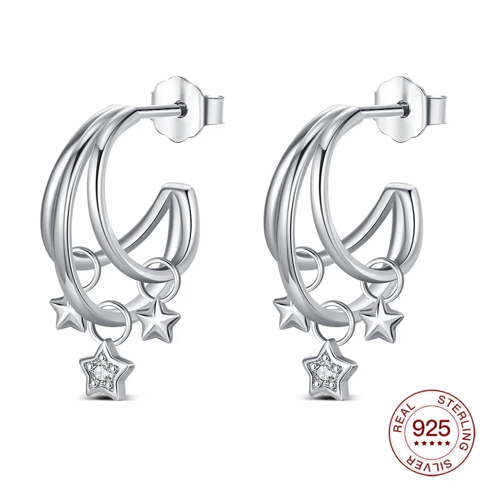 2026 Fashion Simple Hollow Cute Cat Stud Earrings Women's 925 Sterling Silver Hypoallergenic Earrings Teen Girls Jewelry Gifts
