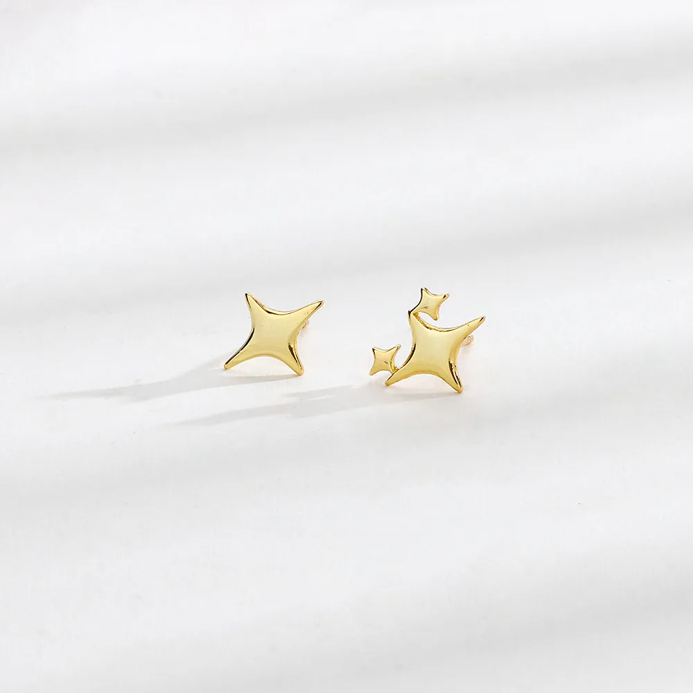 New 925 Sterling Silver Drop Earrings Golden Flower Petal Pearl Elegant For Women Girl Gift Jewelry Dropshipping Wholesale