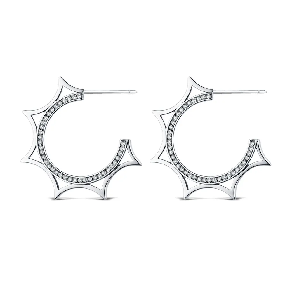 2026 Fashion Simple Hollow Cute Cat Stud Earrings Women's 925 Sterling Silver Hypoallergenic Earrings Teen Girls Jewelry Gifts