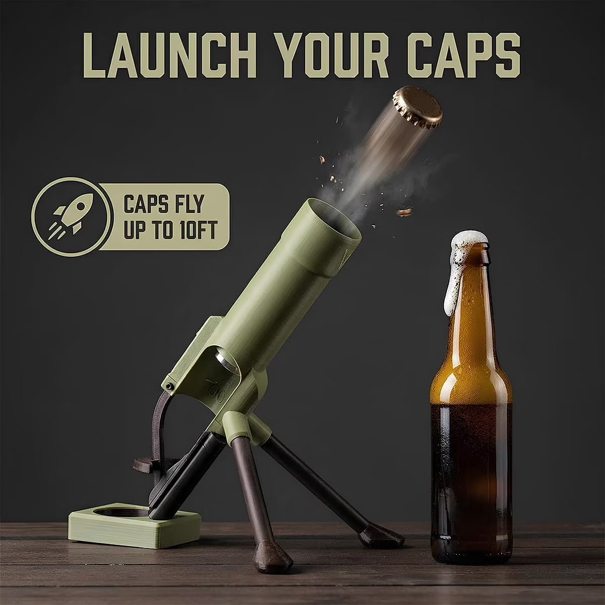 Fun Tactical Mortar Bottle Opener 💥✨