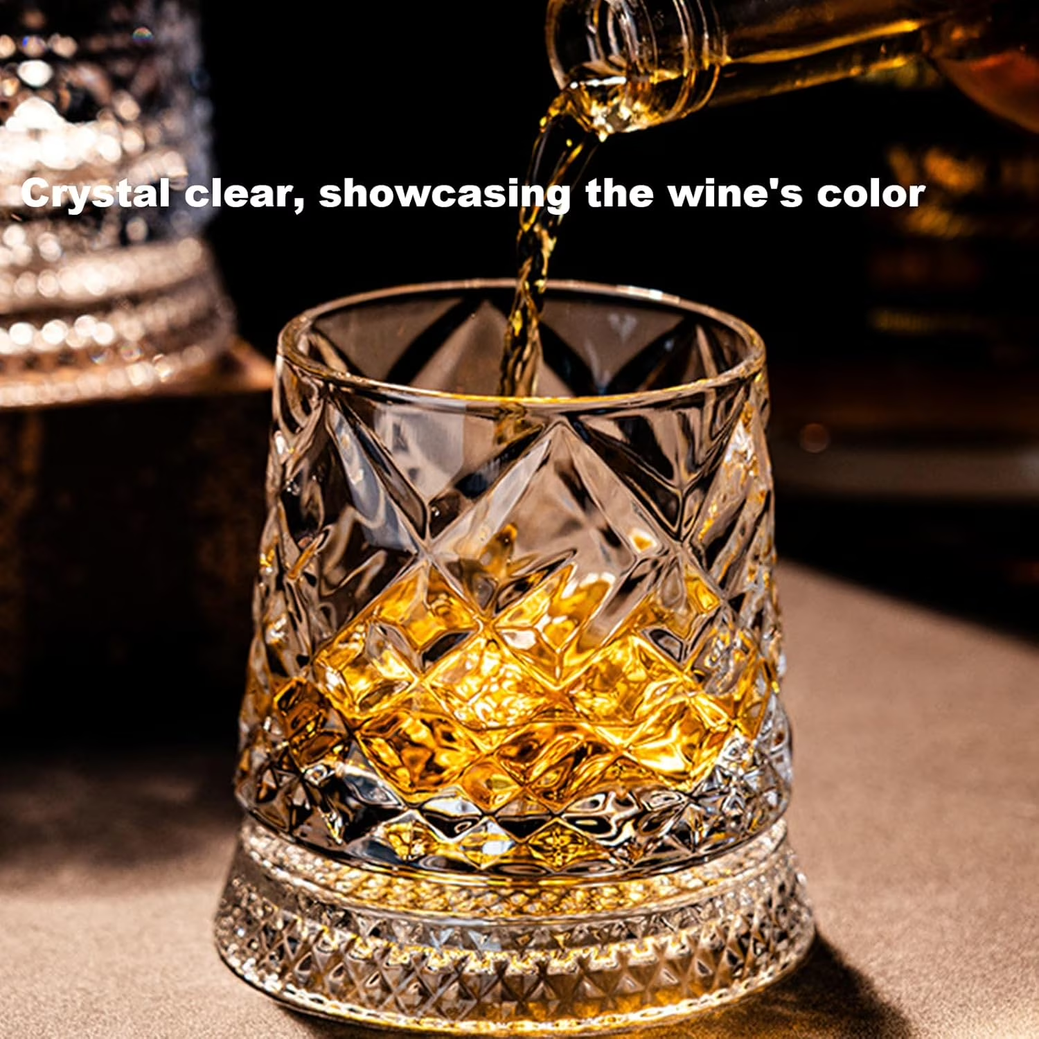 360° Rotating Whiskey Glass