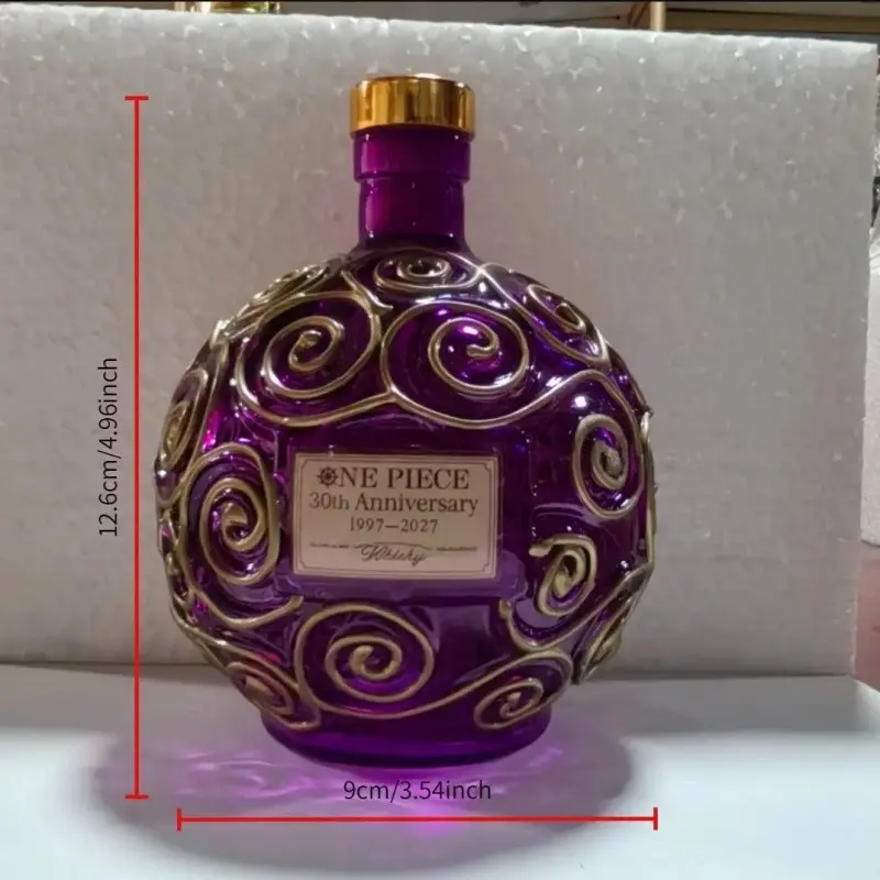 1 Count Unique Swirl Ball Whiskey Decanter, Creative Glass Liquor Bottle, Great Gift Choice, Home Bar Display, Ideal Gift for Him, Man Cave & Bar Ornament, Home Bar Accessories