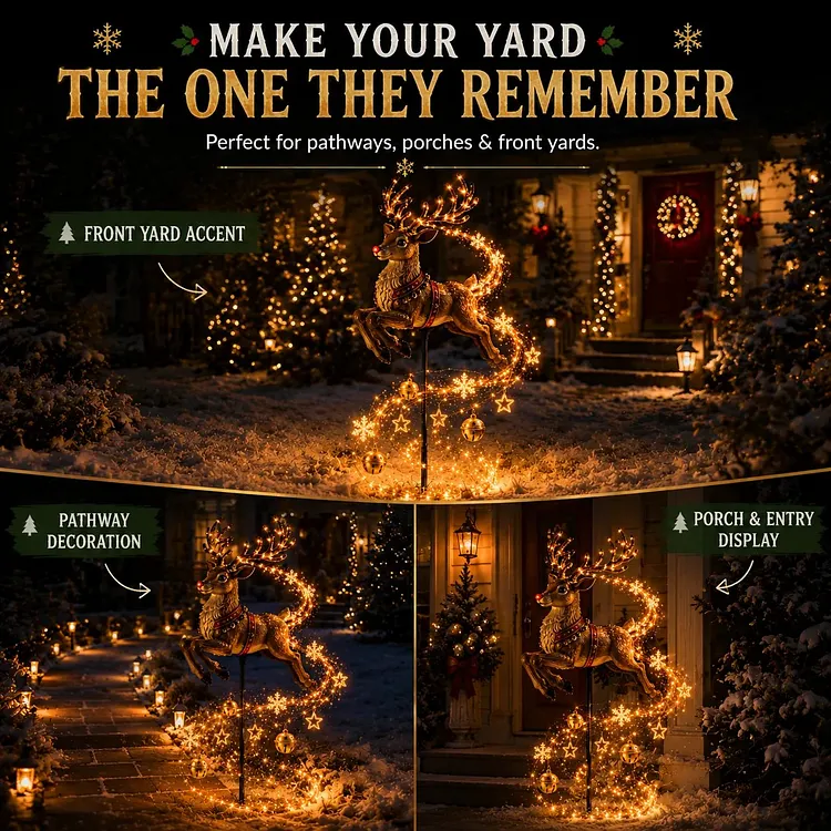 Christmas Magic Garden pathway display