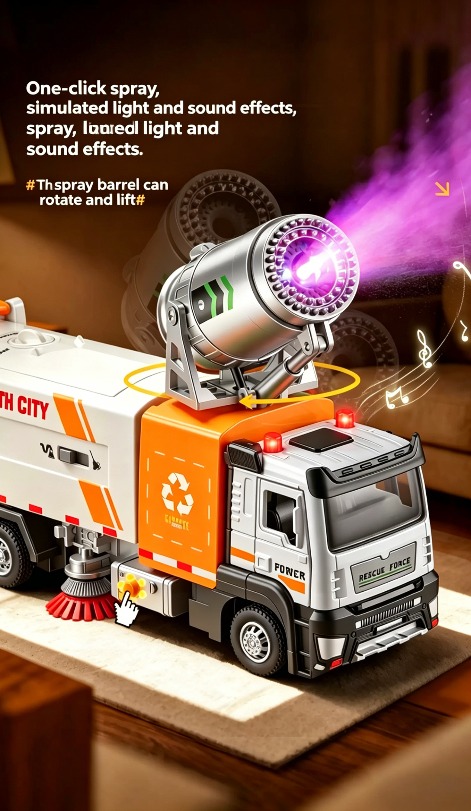 Kids’ Alloy Sanitation Truck Toy 🚛♻️