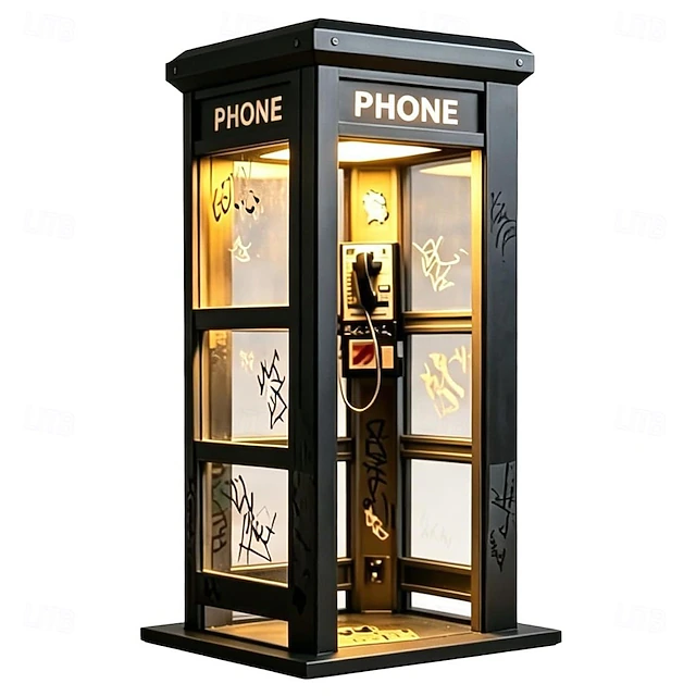 Vintage Phone Booth Desk Lamp 📞💡