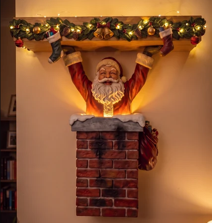 🎄 Christmas Storybook Shelves – Festive Wall Display