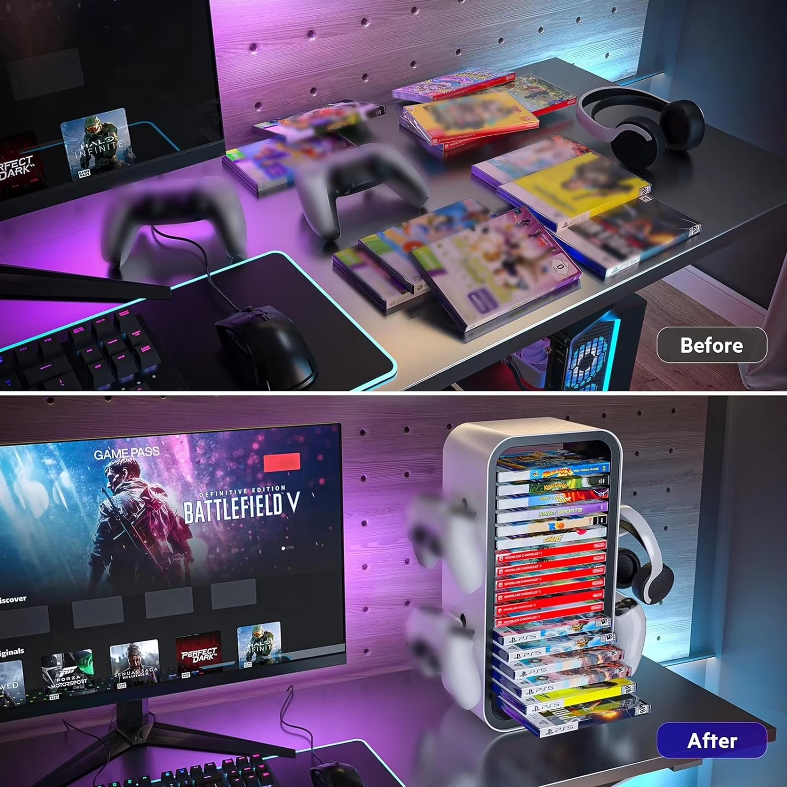 Universal Game Storage Tower  🎮✨