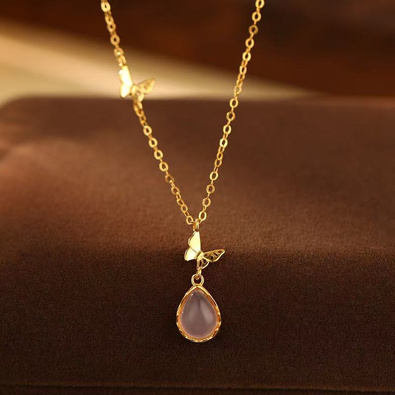 Rose quartz -【Necklace】| 925 silver