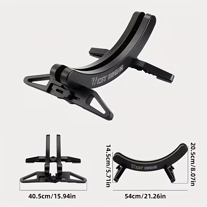 Adjustable Bike Floor Stand 🚲✨(Free Random Cleaning Cloth)