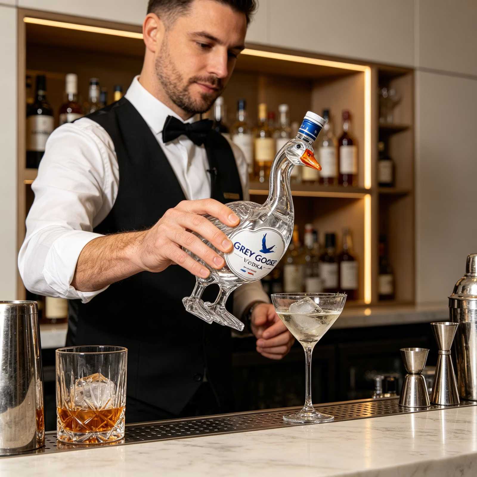 🦢 30th Anniversary Limited Edition – Goose-Shaped Bottle
