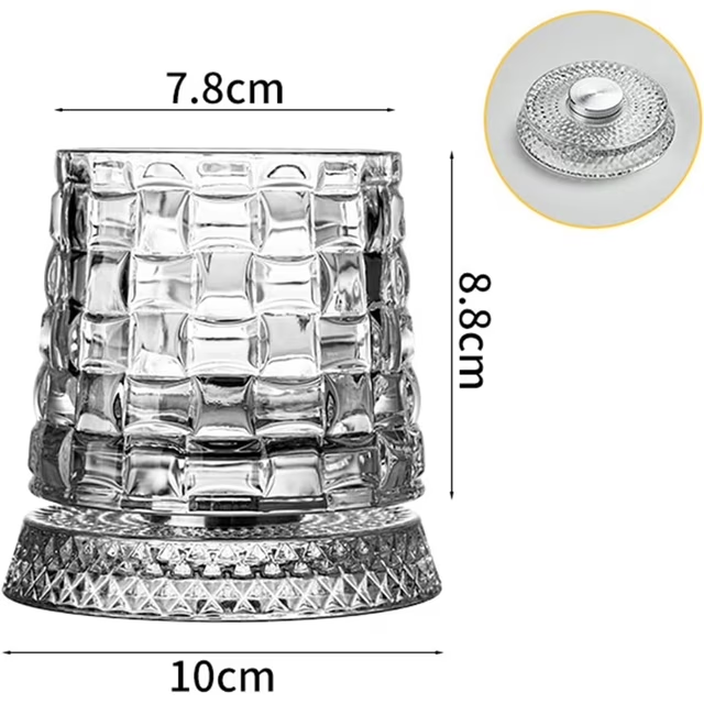 360° Rotating Whiskey Glass