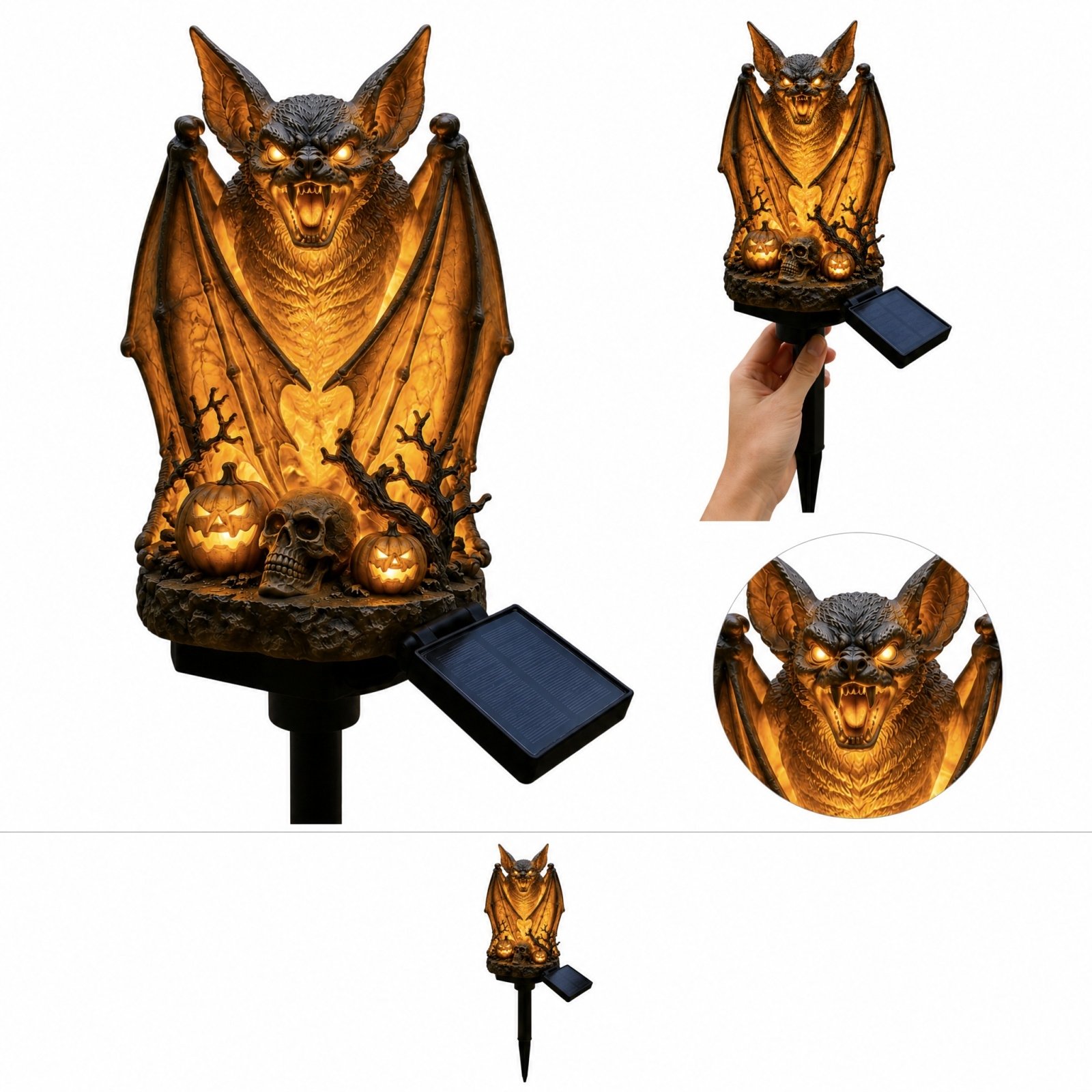🦇 A Bat That Glows — For Your Garden Path
