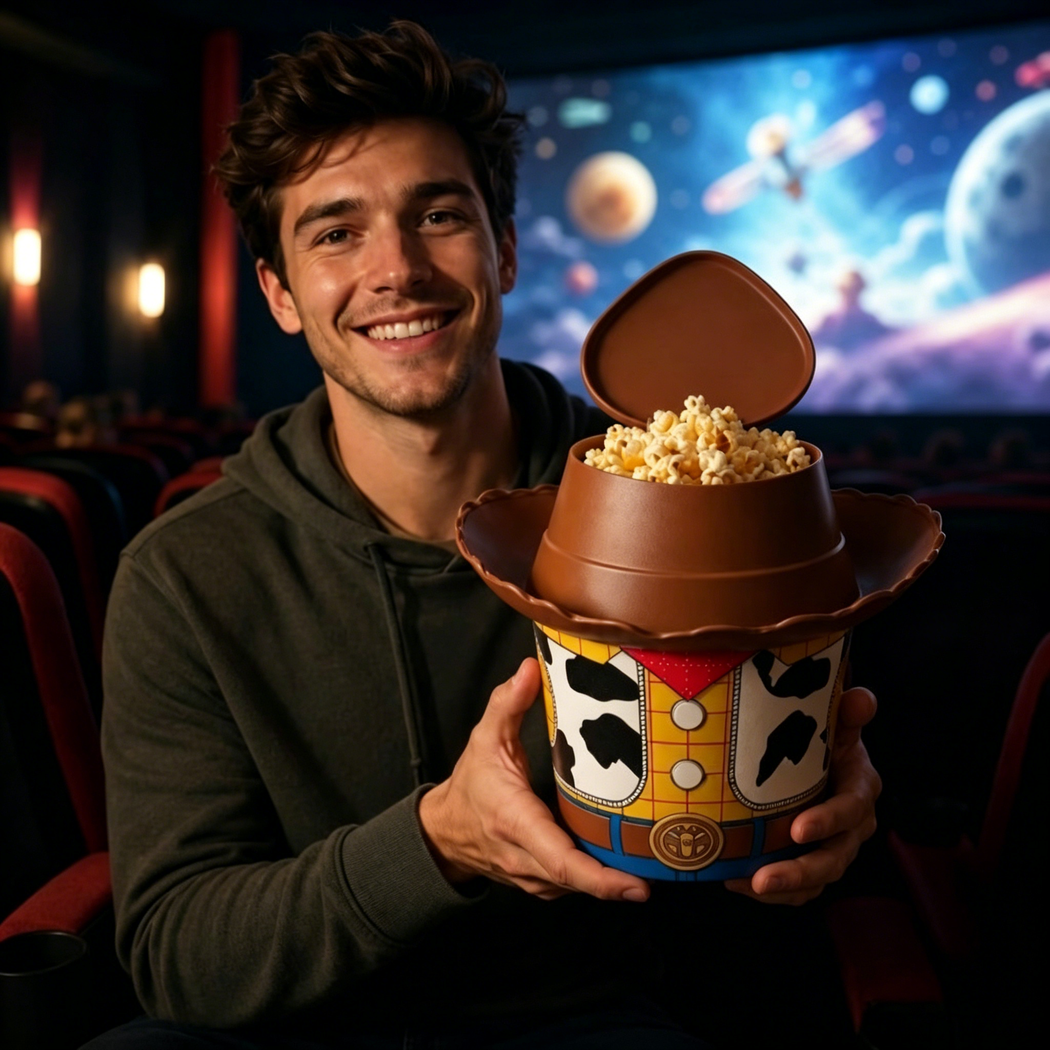 Cowboy Hat Popcorn Bucket – 1.5L Movie Night Essential 🤠🍿