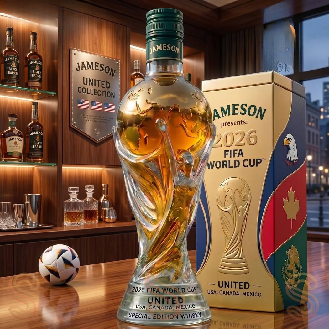 🥃 World Cup 2026 Trophy Whiskey Decanter – Toast to Glory