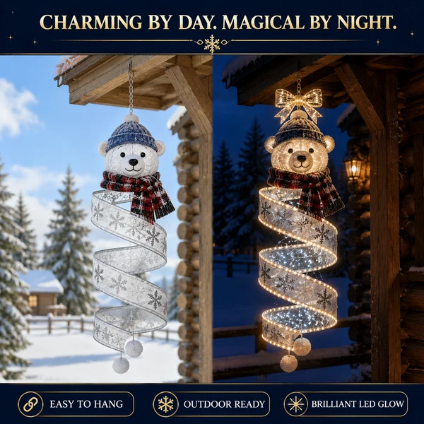 🎄 Hanging Christmas Spiral Light – Turn Empty Space Into a Floating Showpiece