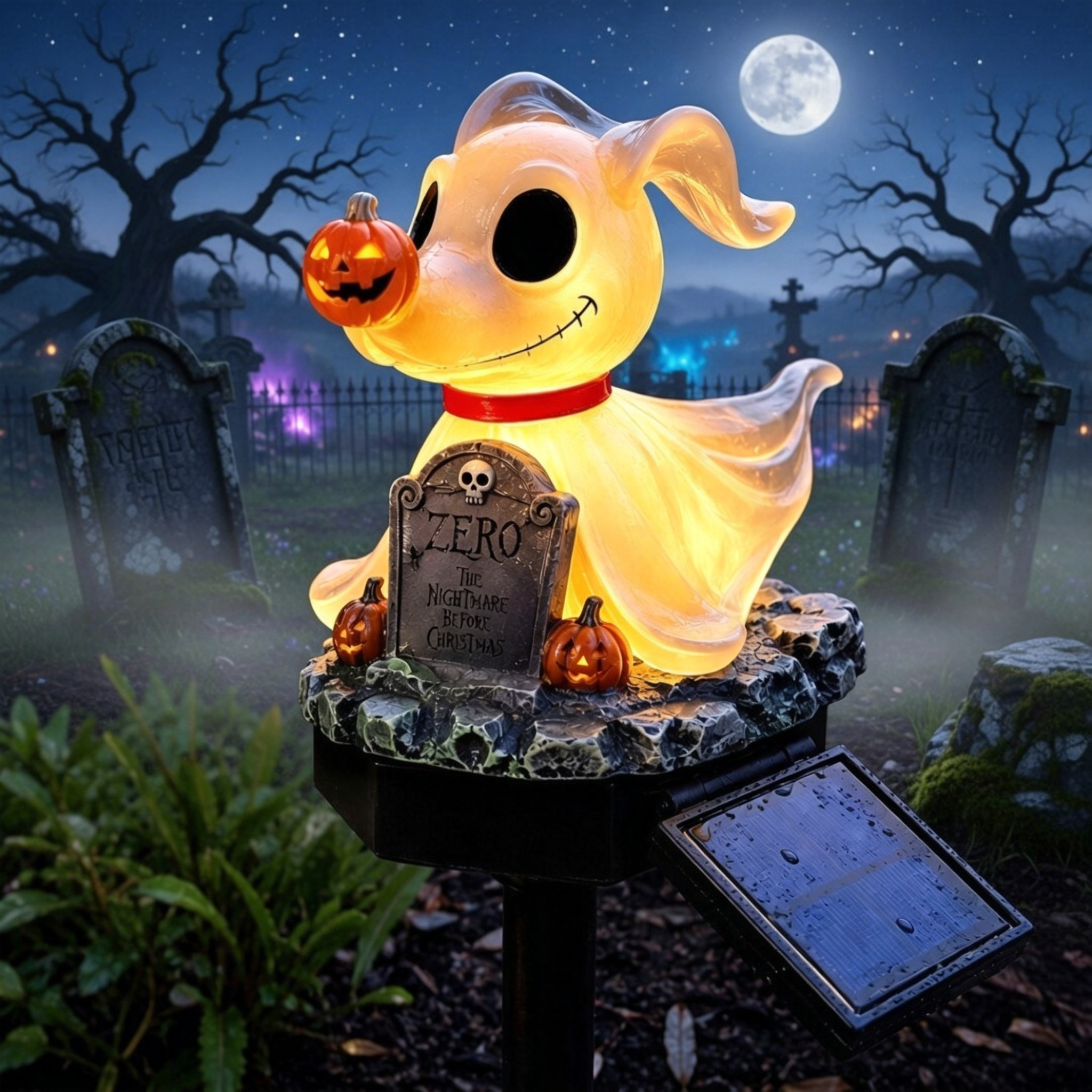 Zero Nightmare Before Christmas Solar Light 👻🎃