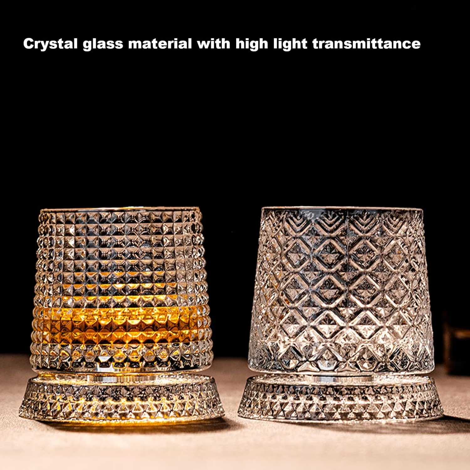 360° Rotating Whiskey Glass