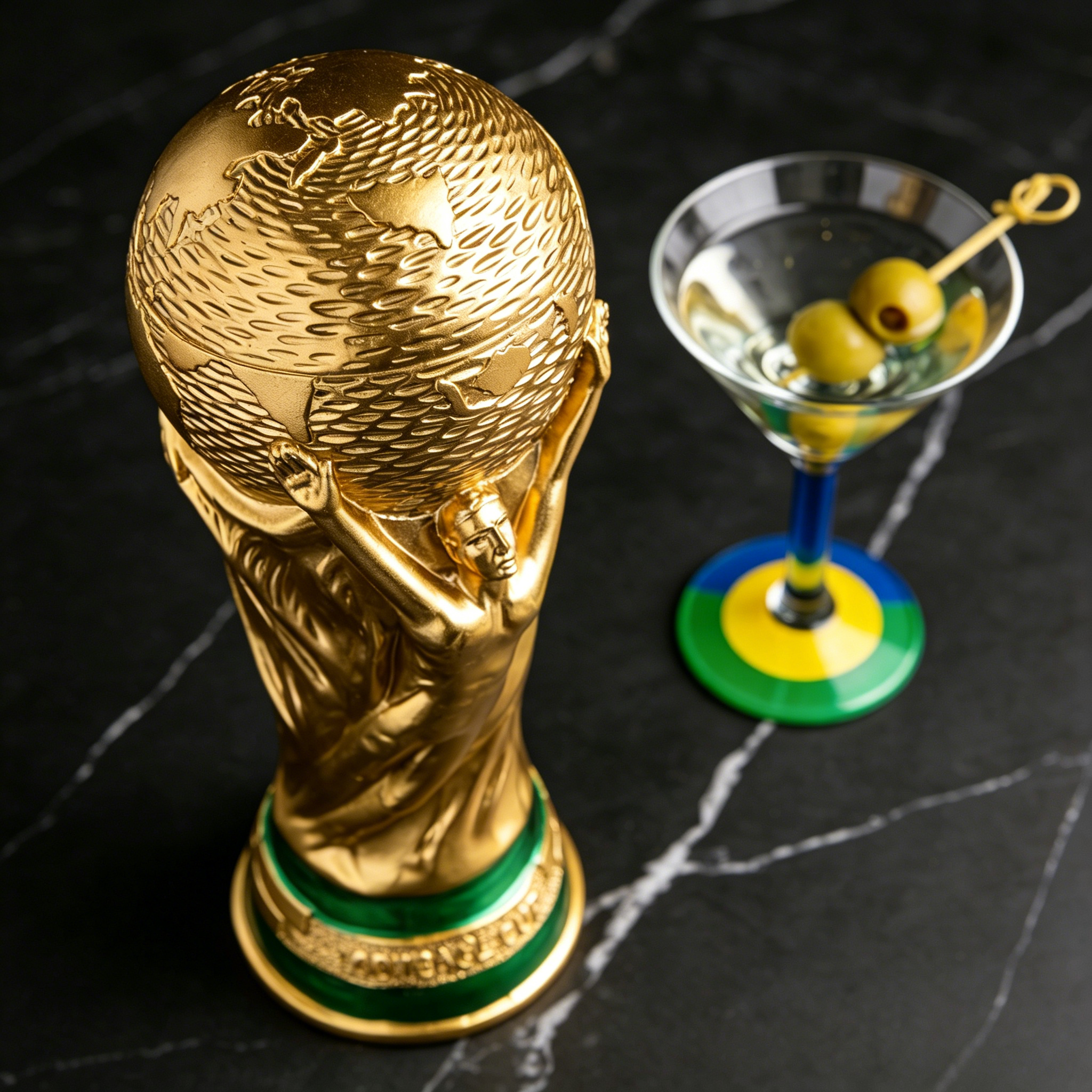 World Cup Trophy Shaped Stainless Steel Drink Cup 🏆🍺