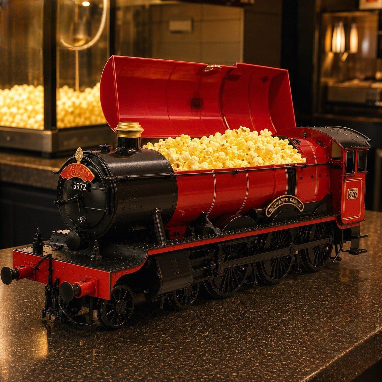 🚂 Enchanted Train Popcorn Bucket – Magical Movie Night Essential