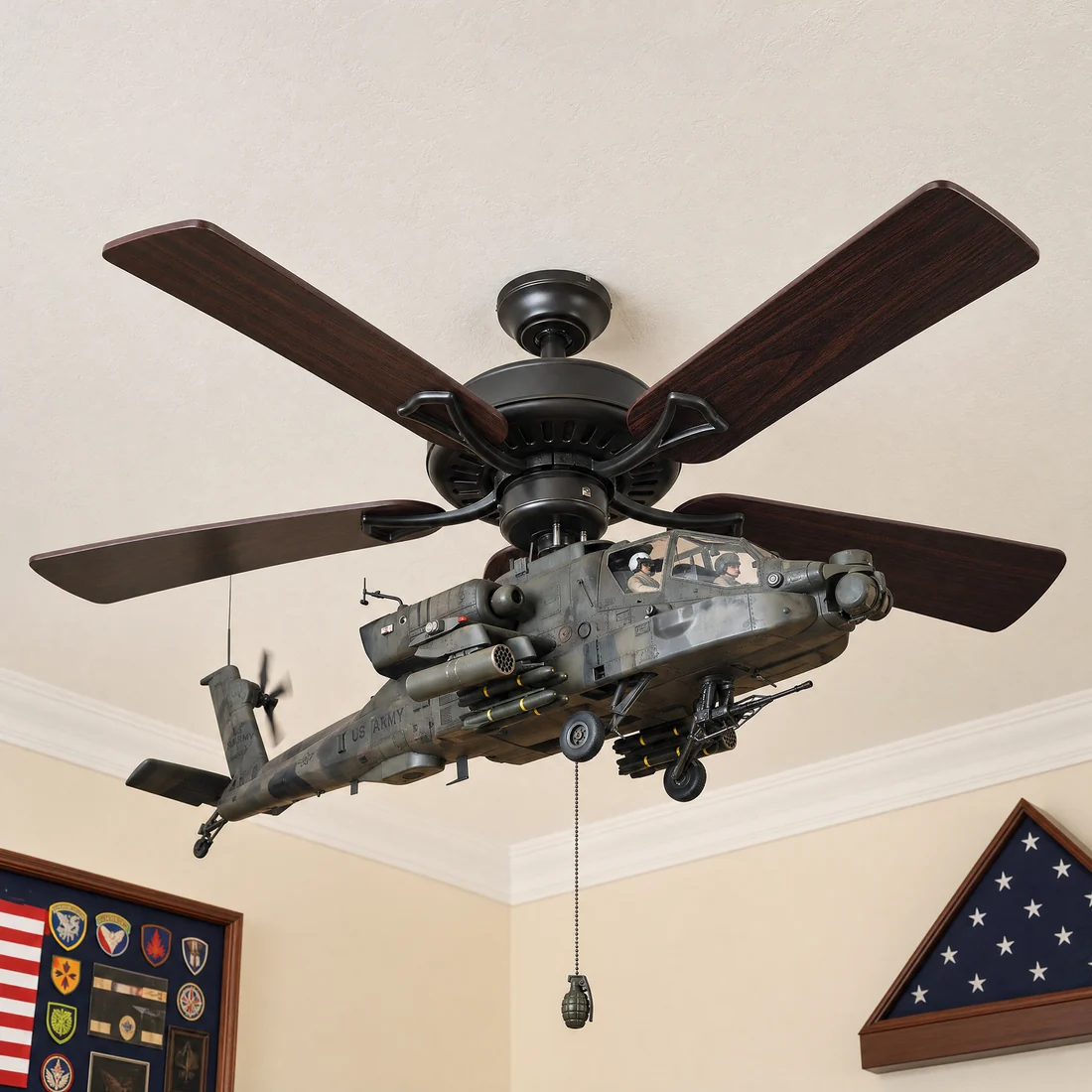 🚁 Turn Your Ceiling Fan Into A Hovering Huey Gunship