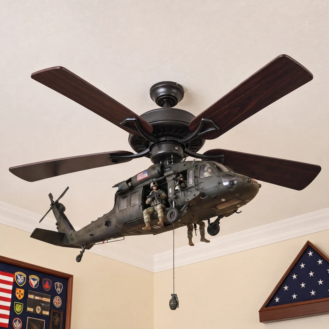 🚁 Turn Your Ceiling Fan Into A Hovering Huey Gunship