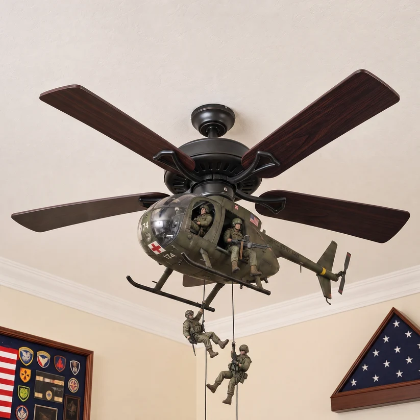 🚁 Turn Your Ceiling Fan Into A Hovering Huey Gunship