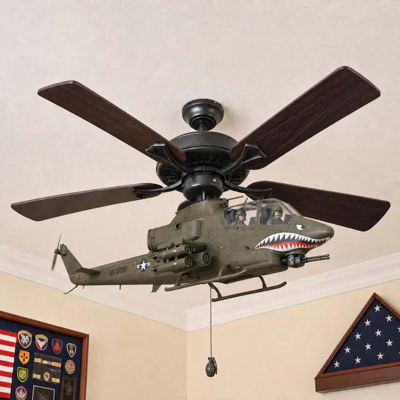 🚁 Turn Your Ceiling Fan Into A Hovering Huey Gunship