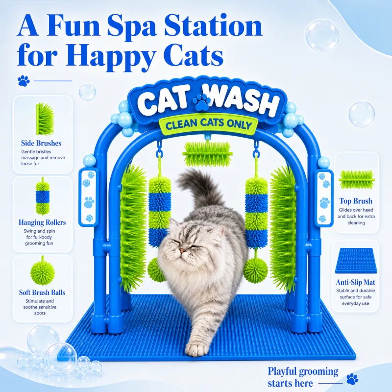 👉 Last Day 49% Off 🔥 Cat Grooming Arch 🐱 | Self-Grooming Made Fun