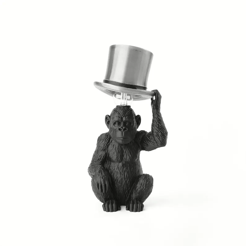 Stylish Monkey Figurine Table Lamp 🐒💡