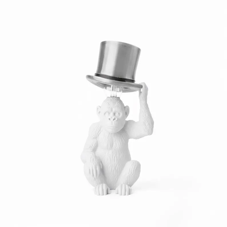 Stylish Monkey Figurine Table Lamp 🐒💡