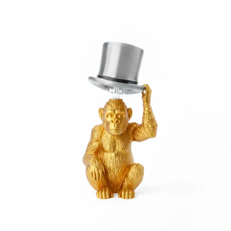 Stylish Monkey Figurine Table Lamp 🐒💡