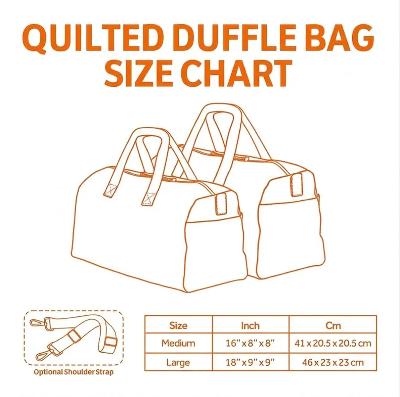 Patriotic Camper Quilted Duffle Bag 🚐🇺🇸