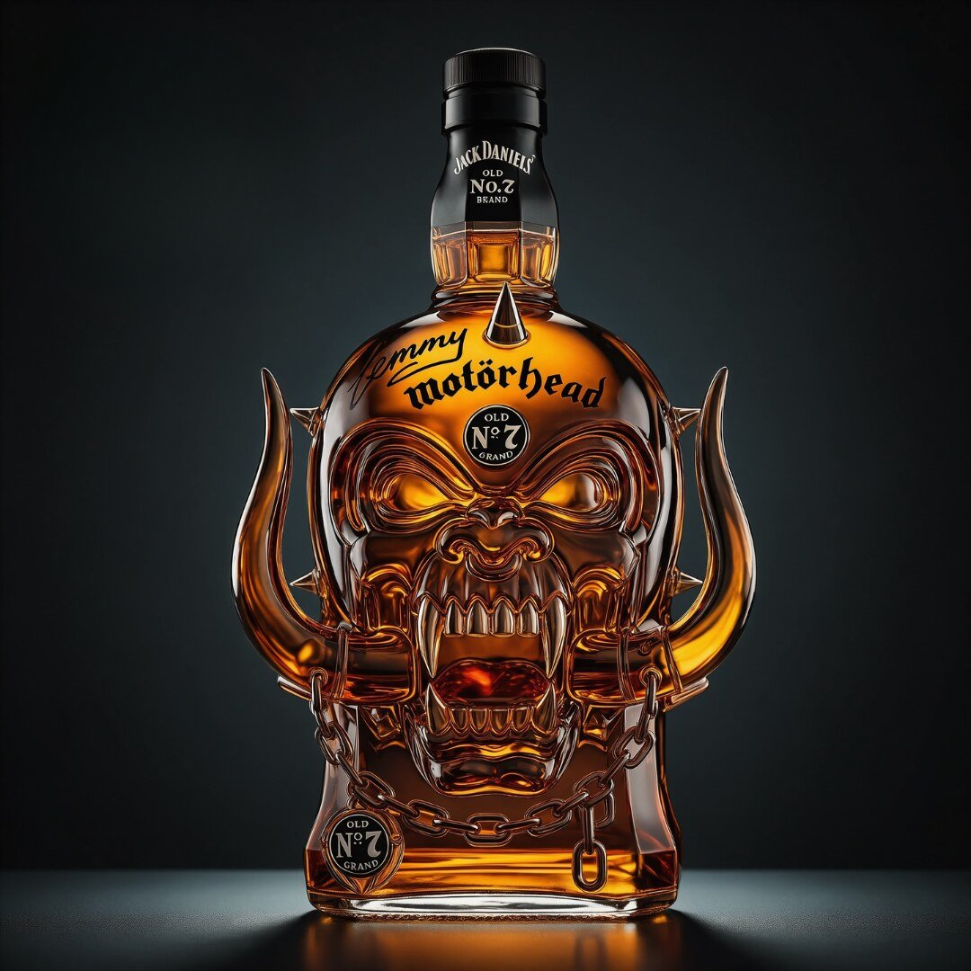 Skull & Wings Handcrafted Decanter – Rock Legend Edition 🦅🤘