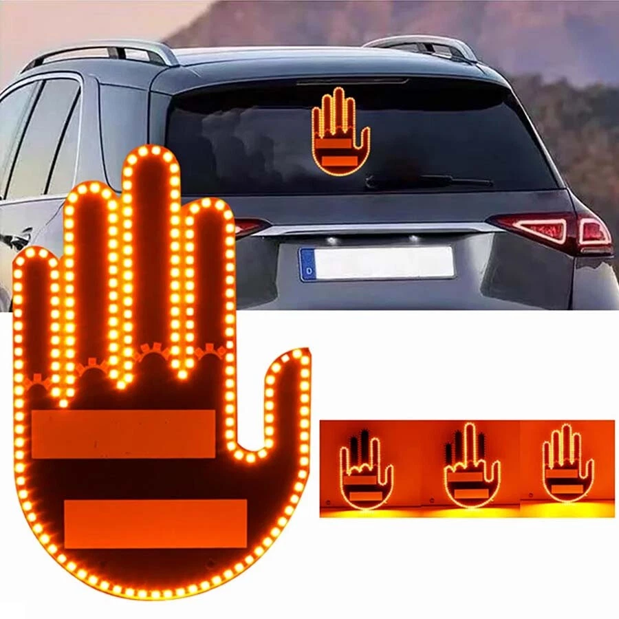 Car Rear Window Gesture LED Light 🚗💡