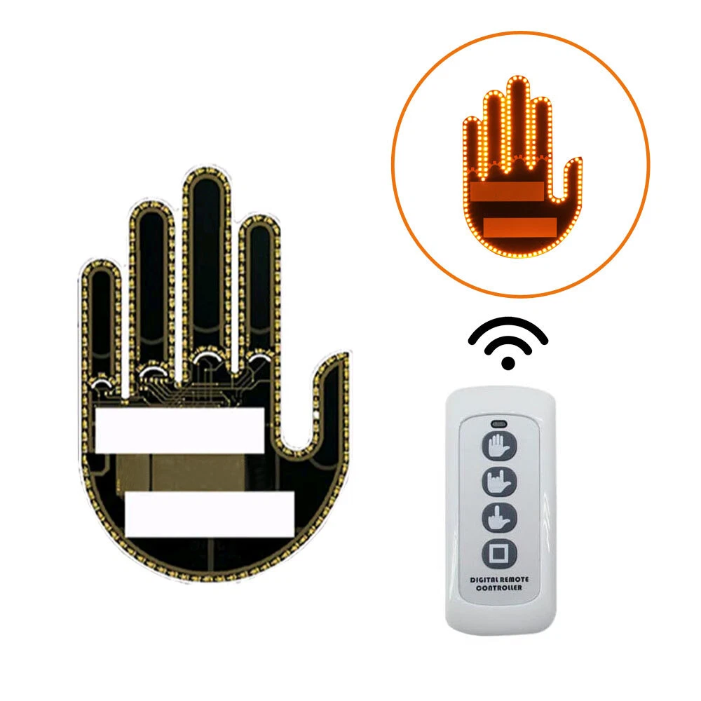 Car Rear Window Gesture LED Light 🚗💡