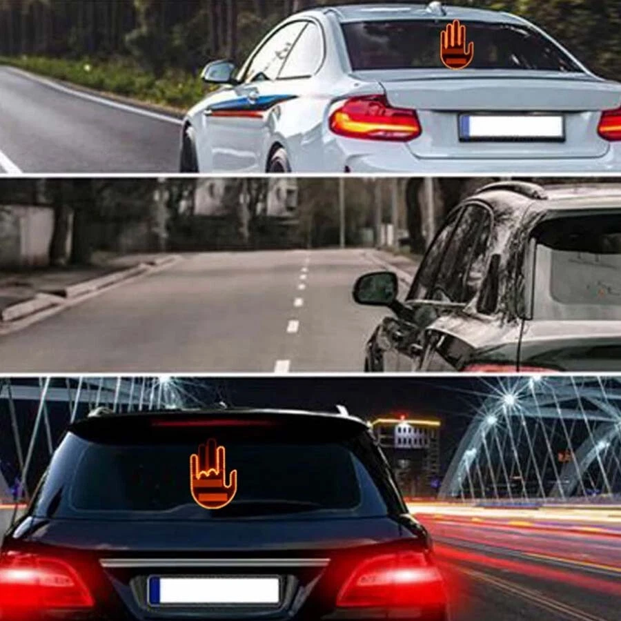 Car Rear Window Gesture LED Light 🚗💡