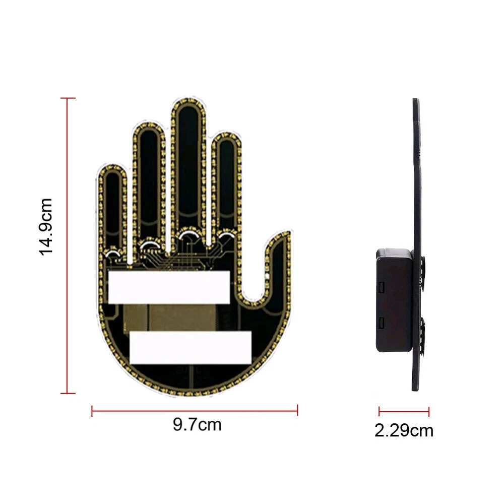 Car Rear Window Gesture LED Light 🚗💡