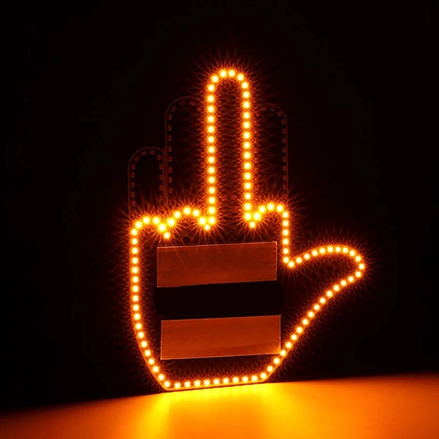 Car Rear Window Gesture LED Light 🚗💡