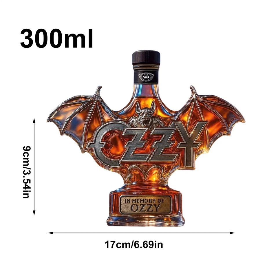Ozzy Tribute Decanter – Limited Edition Rock Collectible 🤘🖤