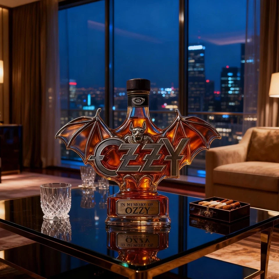 Ozzy Tribute Decanter – Limited Edition Rock Collectible 🤘🖤
