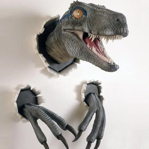 🦖 DinoForge – Hyper-Realistic 3D Dinosaur Wall Art