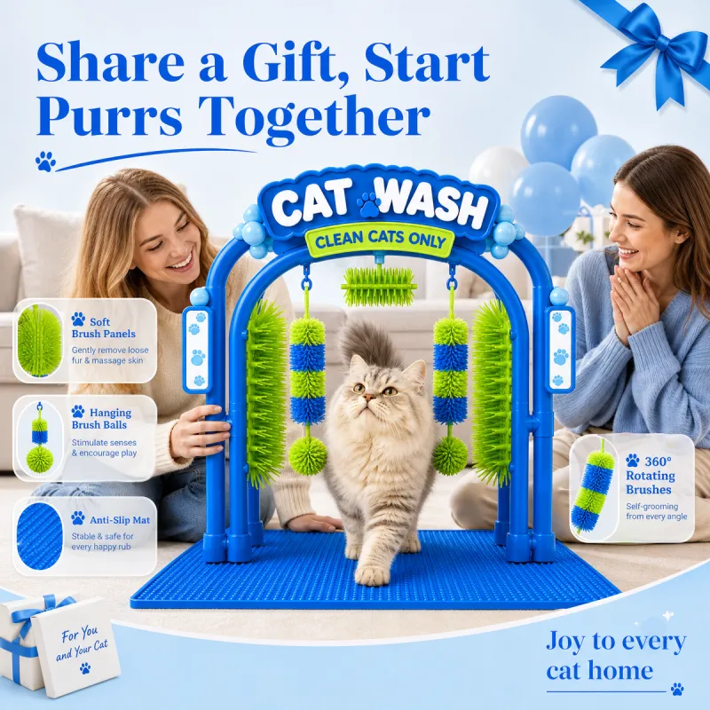 👉 Last Day 49% Off 🔥 Cat Grooming Arch 🐱 | Self-Grooming Made Fun